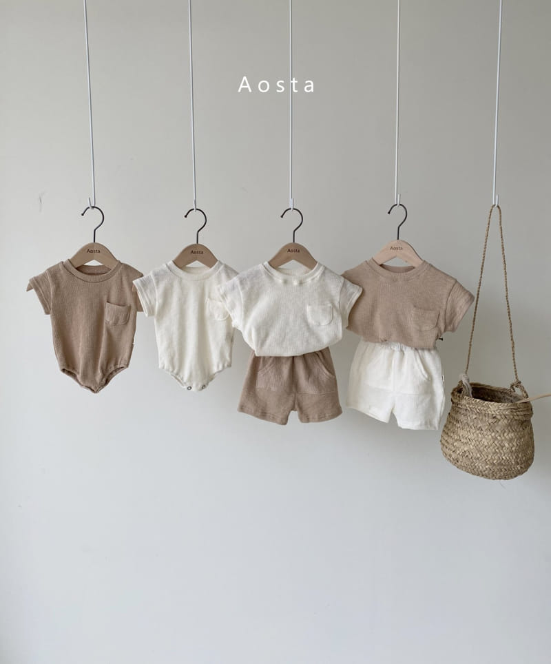 AOSTA - Korean Children Fashion - #Kfashion4kids - Butter Scoop Bodysuit - 5