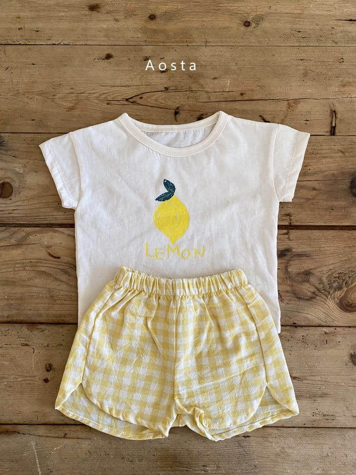 AOSTA - Korean Children Fashion - #Kfashion4kids - Fruits Top Shorts Set - 3