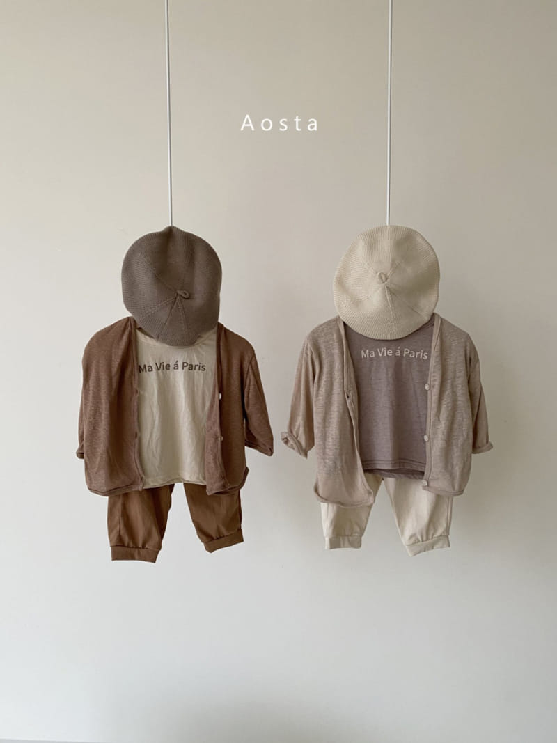 AOSTA - Korean Children Fashion - #Kfashion4kids - Linen Cardigan - 4