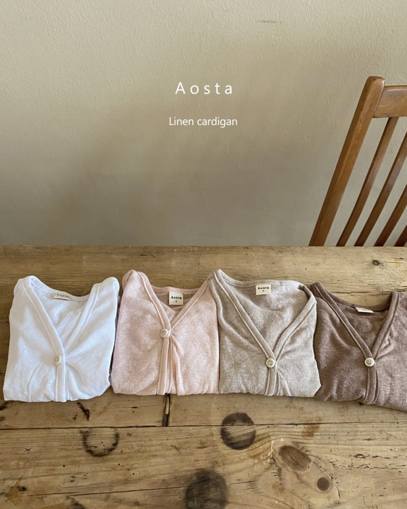 AOSTA - Korean Children Fashion - #Kfashion4kids - Linen Cardigan - 6