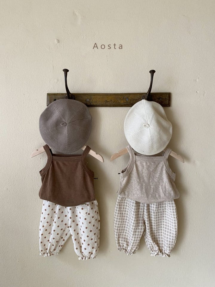 AOSTA - Korean Children Fashion - #Kfashion4kids - Linen Sleeveless Tee - 7