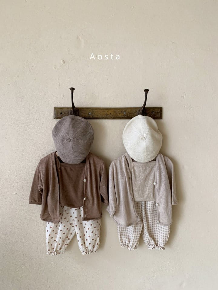 AOSTA - Korean Children Fashion - #Kfashion4kids - Linen Sleeveless Tee - 9