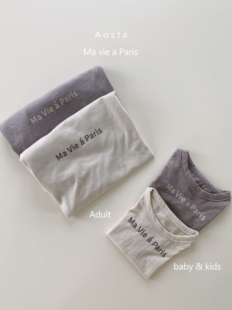 AOSTA - Korean Children Fashion - #Kfashion4kids - Mom Paris Tee - 3