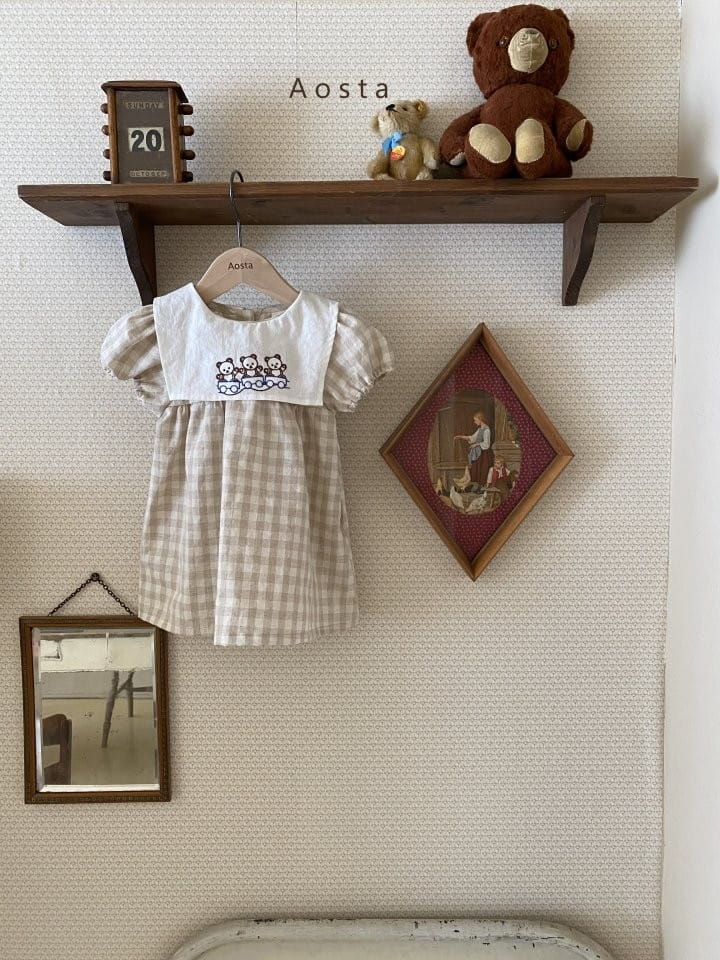 AOSTA - Korean Children Fashion - #Kfashion4kids - Beton Bear One-piece - 8
