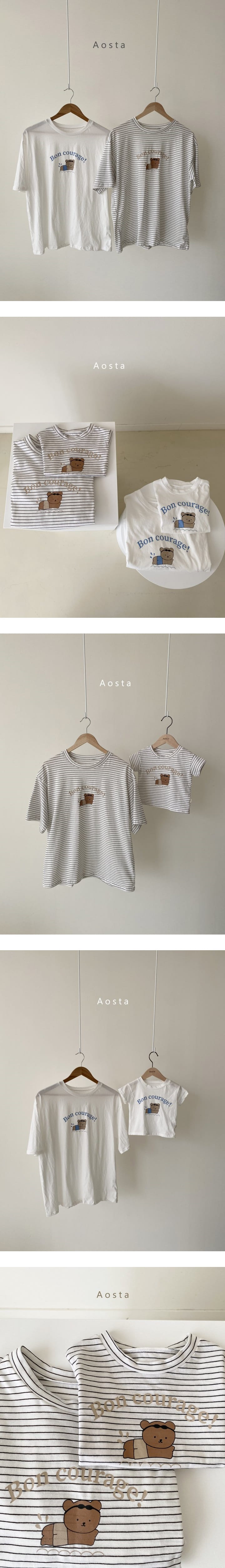 AOSTA - Korean Children Fashion - #Kfashion4kids - Mom Summer Bear Tee