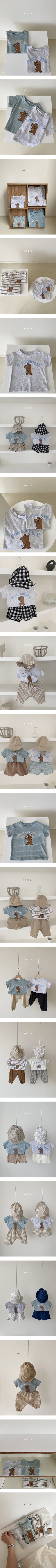 AOSTA - Korean Children Fashion - #Kfashion4kids - Home Training Bear Tee