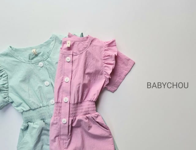 BABYCHOU - Korean Children Fashion - #Kfashion4kids - Smocking Jumpsuit - 2