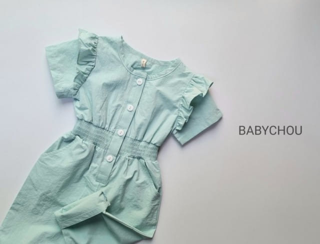 BABYCHOU - Korean Children Fashion - #Kfashion4kids - Smocking Jumpsuit - 3