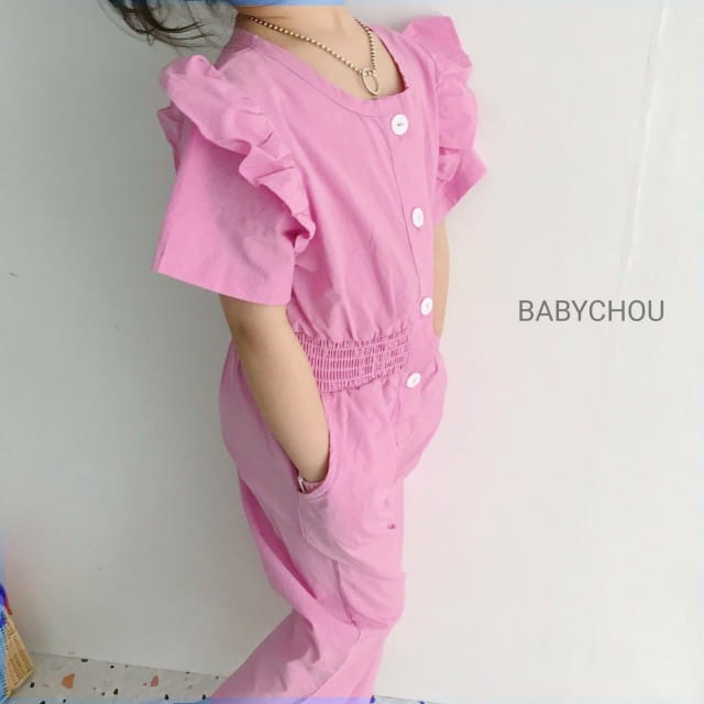 BABYCHOU - Korean Children Fashion - #Kfashion4kids - Smocking Jumpsuit - 9
