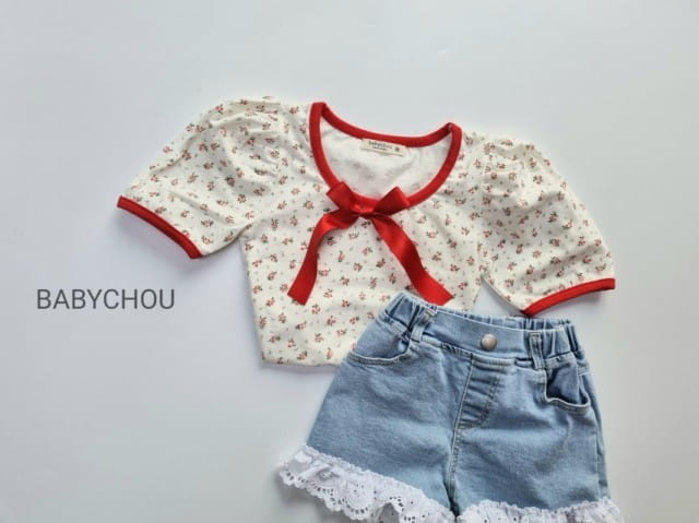 BABYCHOU - Korean Children Fashion - #Kfashion4kids - Ribbon Tee - 2
