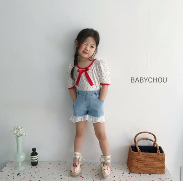 BABYCHOU - Korean Children Fashion - #Kfashion4kids - Ribbon Tee - 3