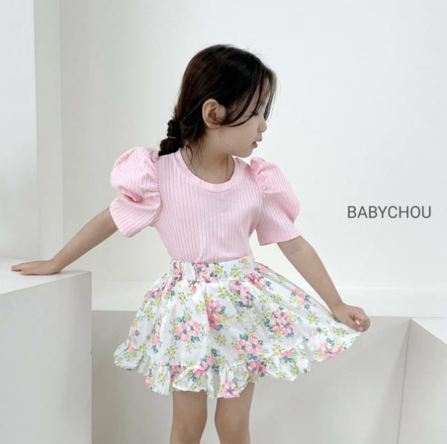 BABYCHOU - Korean Children Fashion - #Kfashion4kids - Neon Flower Skirt - 3