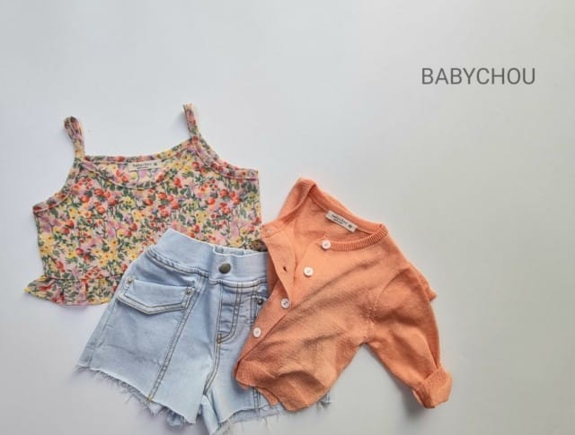 BABYCHOU - Korean Children Fashion - #Kfashion4kids - Flower Vest