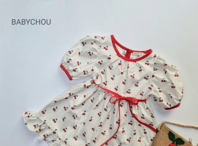 BABYCHOU - Korean Children Fashion - #Kfashion4kids - Cherry One-piece - 2