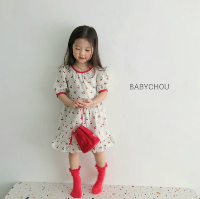 BABYCHOU - Korean Children Fashion - #Kfashion4kids - Cherry One-piece - 3