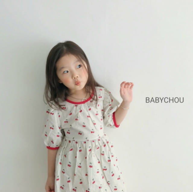 BABYCHOU - Korean Children Fashion - #Kfashion4kids - Cherry One-piece - 5