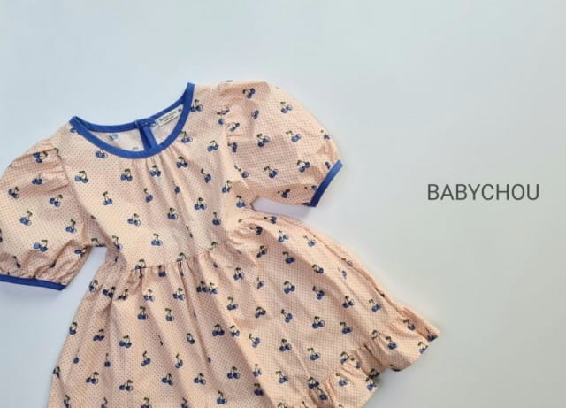 BABYCHOU - Korean Children Fashion - #Kfashion4kids - Cherry One-piece - 6