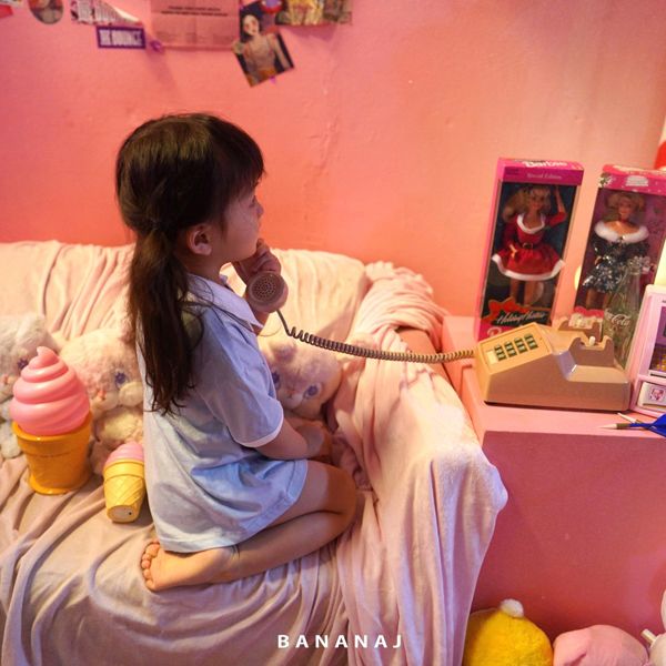 BANANA J - Korean Children Fashion - #Kfashion4kids - Peach Collar Tee - 5