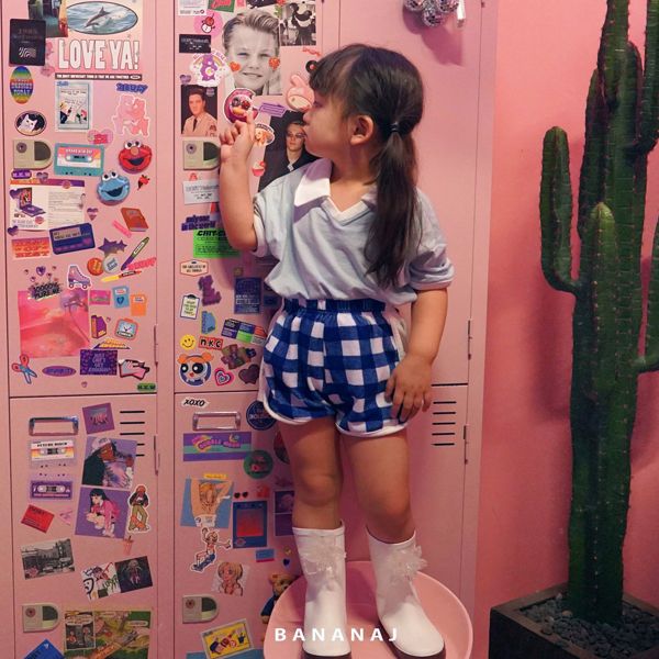 BANANA J - Korean Children Fashion - #Kfashion4kids - Peach Collar Tee - 8