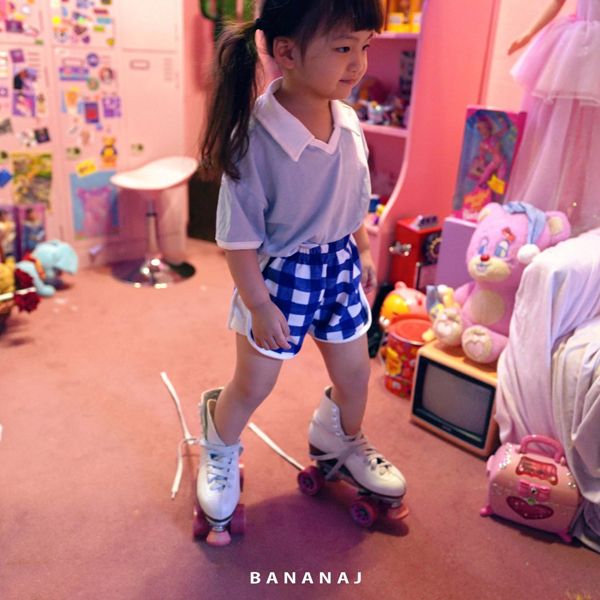 BANANA J - Korean Children Fashion - #Kfashion4kids - Peach Collar Tee - 9
