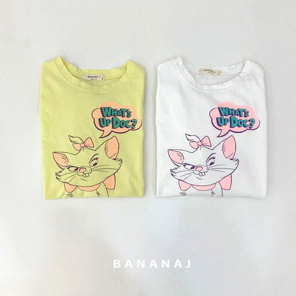 BANANA J - Korean Children Fashion - #Kfashion4kids - Cat Boxy Tee - 2
