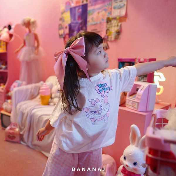 BANANA J - Korean Children Fashion - #Kfashion4kids - Cat Boxy Tee - 3