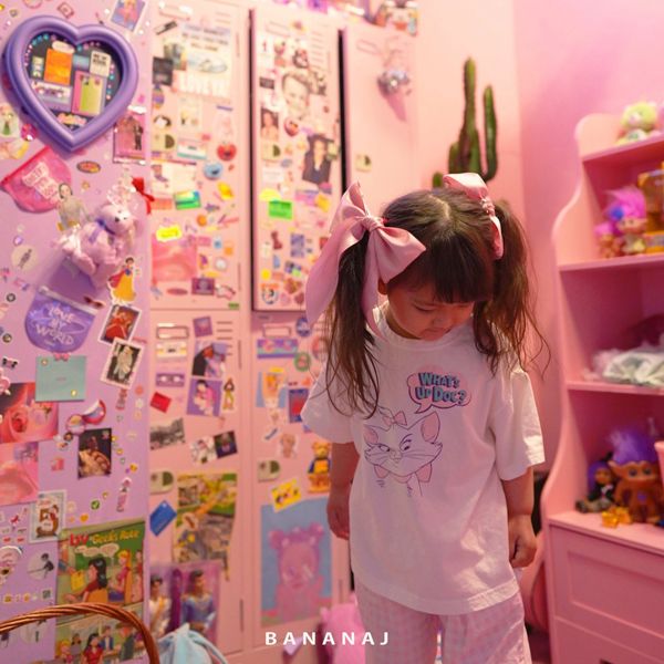 BANANA J - Korean Children Fashion - #Kfashion4kids - Cat Boxy Tee - 6