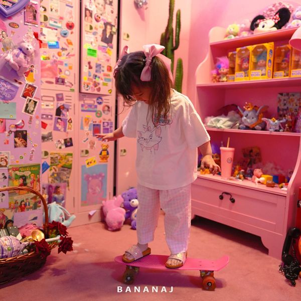 BANANA J - Korean Children Fashion - #Kfashion4kids - Cat Boxy Tee - 7