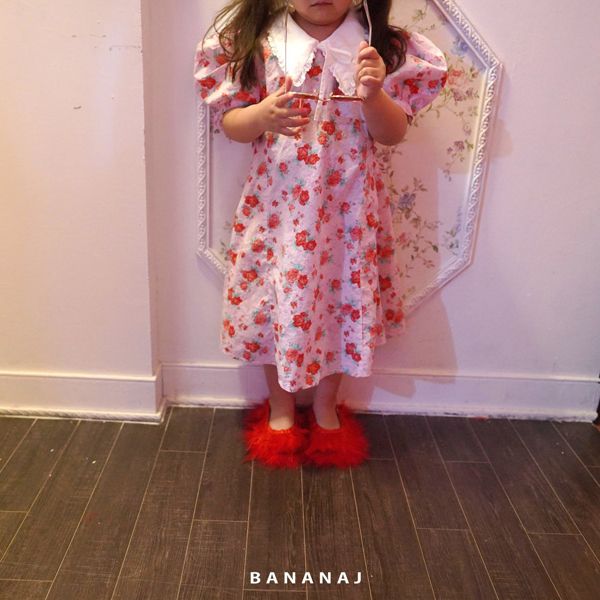 BANANA J - Korean Children Fashion - #Kfashion4kids - Red Citron One-piece - 5