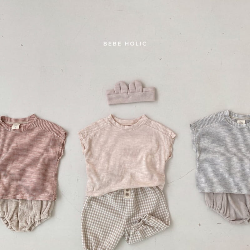 BEBE HOLIC - Korean Children Fashion - #Kfashion4kids - Hi Stingray Stripes Tee - 7