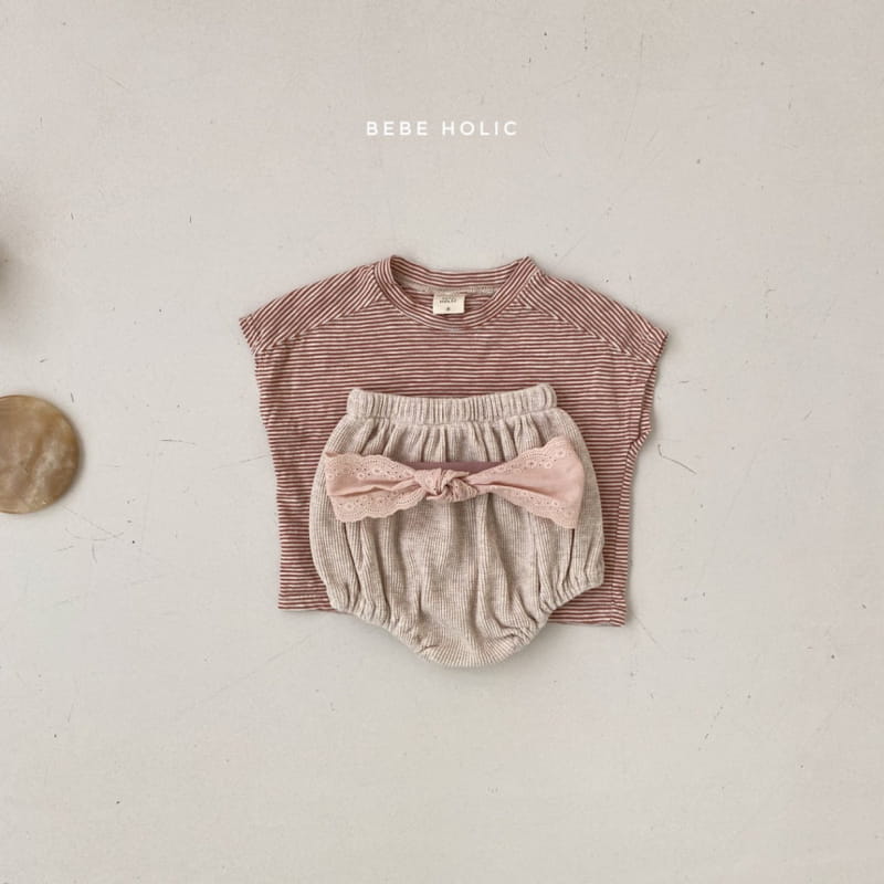 BEBE HOLIC - Korean Children Fashion - #Kfashion4kids - Hi Stingray Stripes Tee - 8