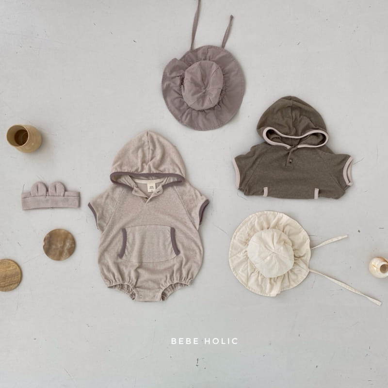 BEBE HOLIC - Korean Children Fashion - #Kfashion4kids - Linen Hoody Bodysuit - 2