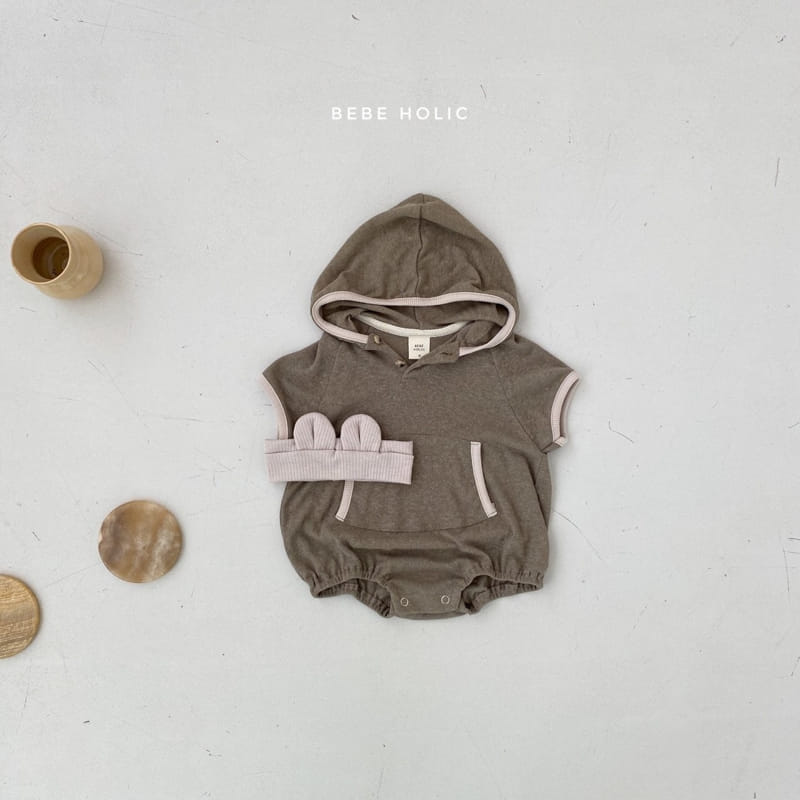 BEBE HOLIC - Korean Children Fashion - #Kfashion4kids - Linen Hoody Bodysuit - 3