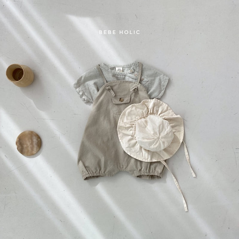 BEBE HOLIC - Korean Children Fashion - #Kfashion4kids - Pigment Dungarees Bodysuit - 11