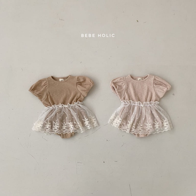 BEBE HOLIC - Korean Children Fashion - #Kfashion4kids - Cap Sleeve Bodysuit with Skirt