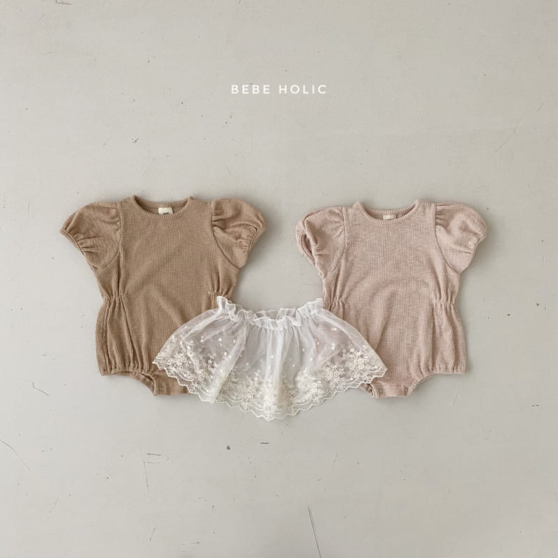 BEBE HOLIC - Korean Children Fashion - #Kfashion4kids - Cap Sleeve Bodysuit with Skirt - 2
