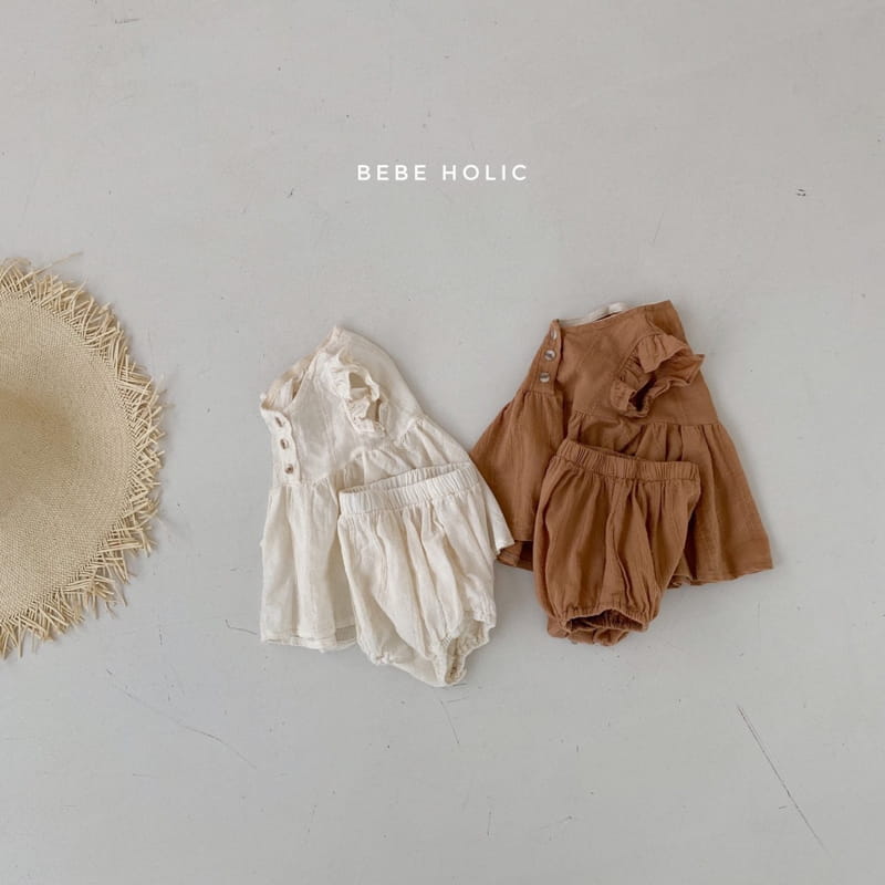 BEBE HOLIC - Korean Children Fashion - #Kfashion4kids - Petti Frill Blouse Bloomer Set - 2