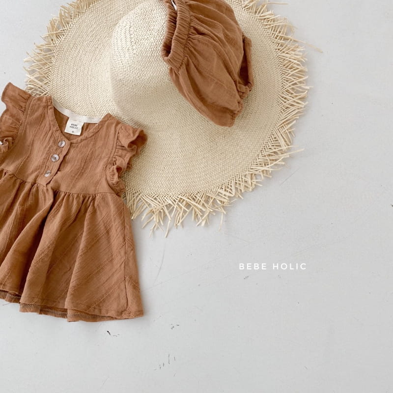 BEBE HOLIC - Korean Children Fashion - #Kfashion4kids - Petti Frill Blouse Bloomer Set - 3