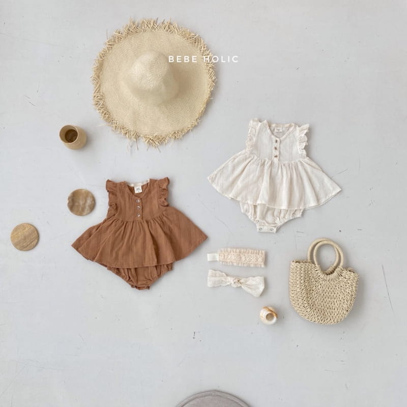 BEBE HOLIC - Korean Children Fashion - #Kfashion4kids - Petti Frill Blouse Bloomer Set - 5