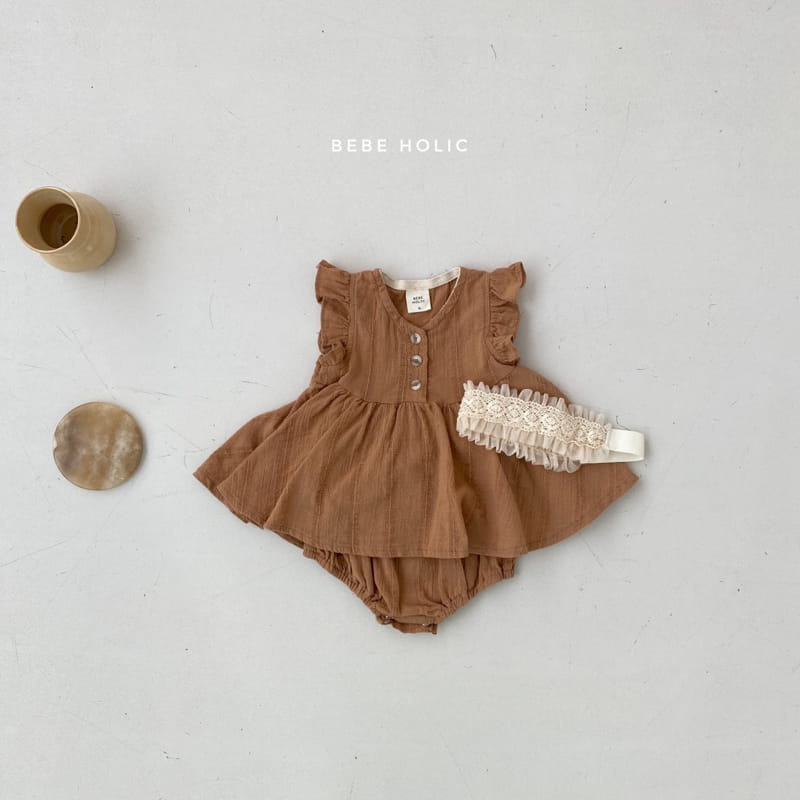BEBE HOLIC - Korean Children Fashion - #Kfashion4kids - Petti Frill Blouse Bloomer Set - 8