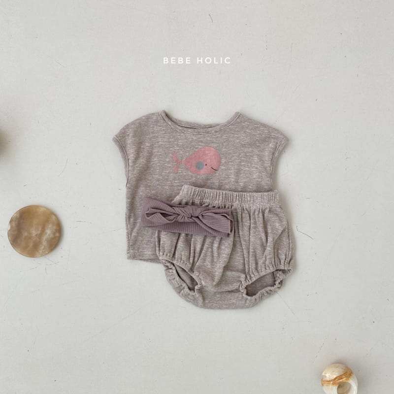 BEBE HOLIC - Korean Children Fashion - #Kfashion4kids - Dolphin Top Bottom Set - 3
