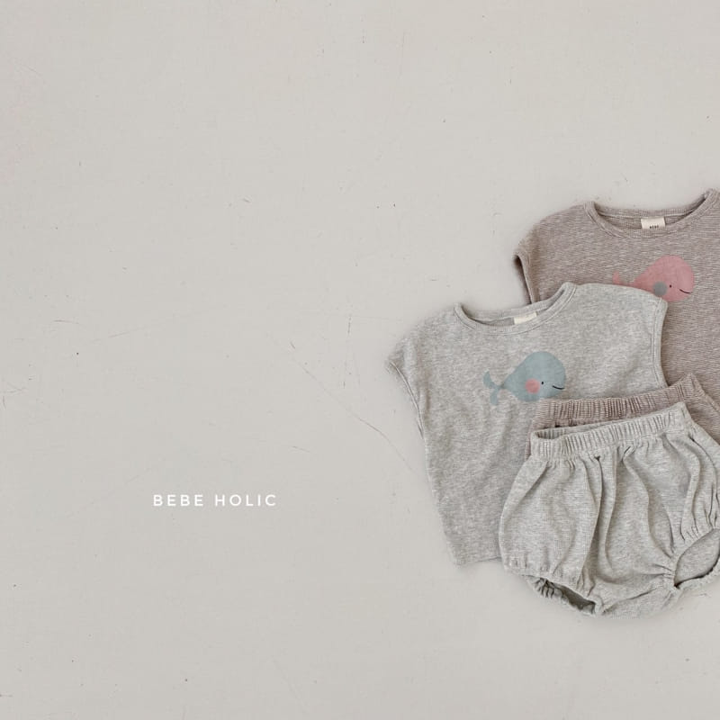 BEBE HOLIC - Korean Children Fashion - #Kfashion4kids - Dolphin Top Bottom Set - 5