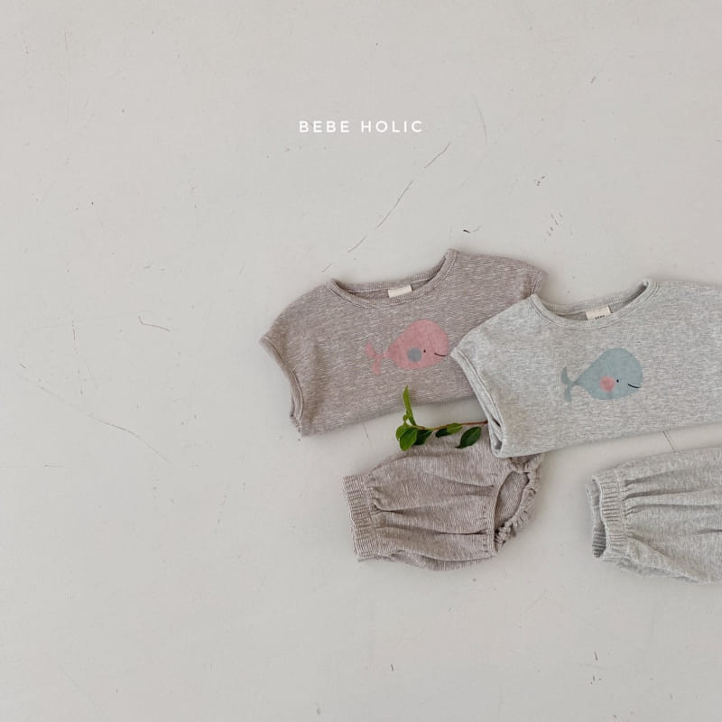 BEBE HOLIC - Korean Children Fashion - #Kfashion4kids - Dolphin Top Bottom Set - 6