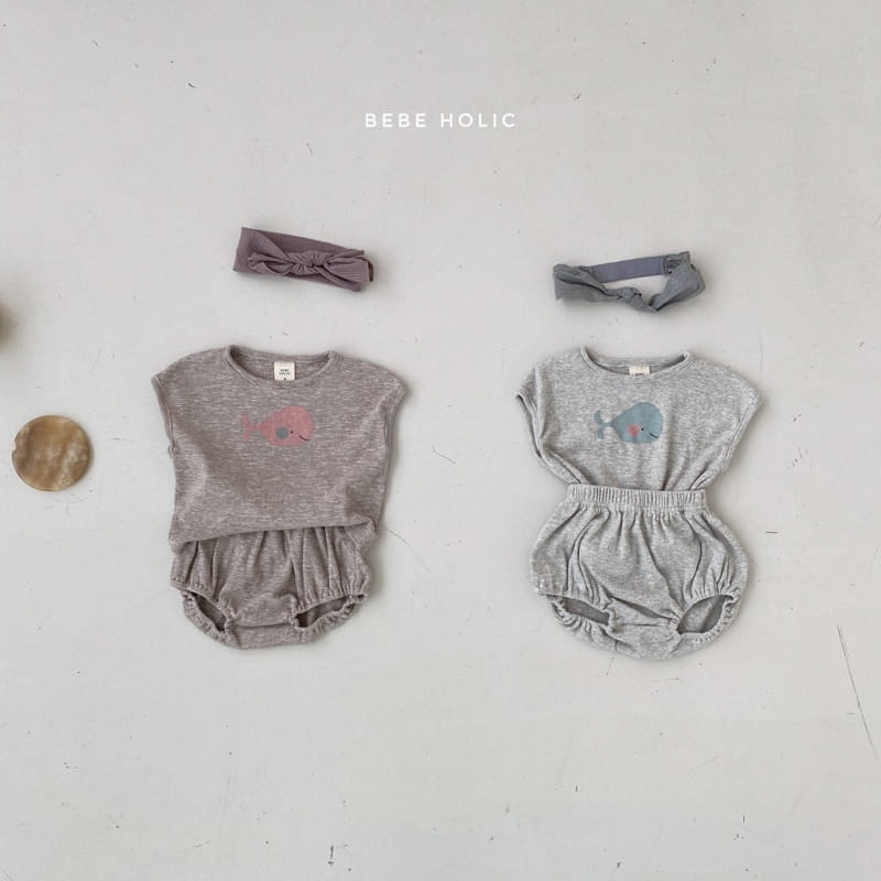BEBE HOLIC - Korean Children Fashion - #Kfashion4kids - Dolphin Top Bottom Set - 7