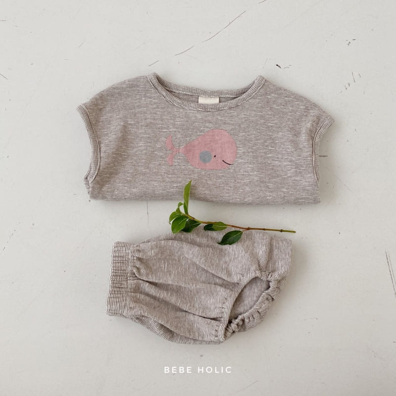 BEBE HOLIC - Korean Children Fashion - #Kfashion4kids - Dolphin Top Bottom Set - 9