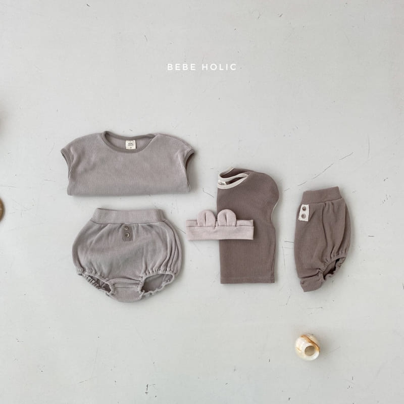 BEBE HOLIC - Korean Children Fashion - #Kfashion4kids - Pine Sleeveless Bottom Set