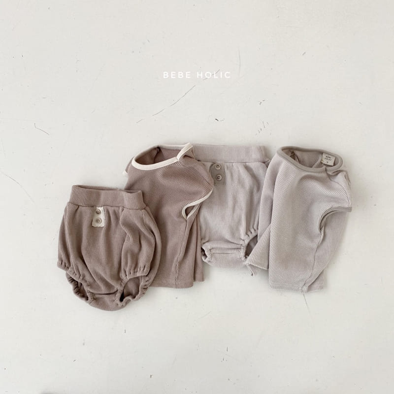 BEBE HOLIC - Korean Children Fashion - #Kfashion4kids - Pine Sleeveless Bottom Set - 4