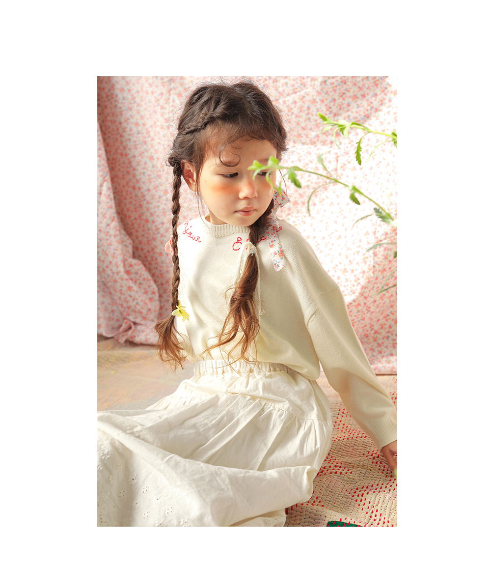 BIEN A BIEN - Korean Children Fashion - #Kfashion4kids - Scalls Knit Pullover
