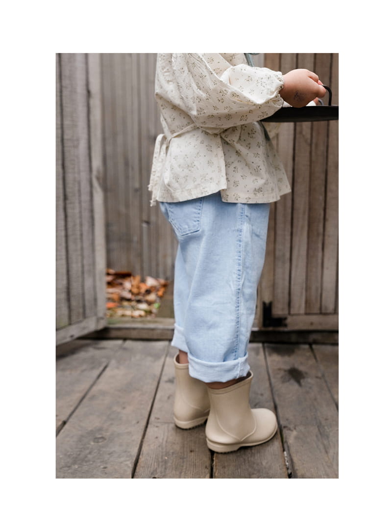 BIEN A BIEN - Korean Children Fashion - #Kfashion4kids - Redden Denim Pants
