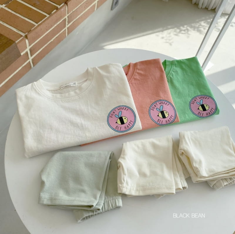 BLACK BEAN - Korean Children Fashion - #Kfashion4kids - Honey Bee Bebe Top Bottom Set - 2